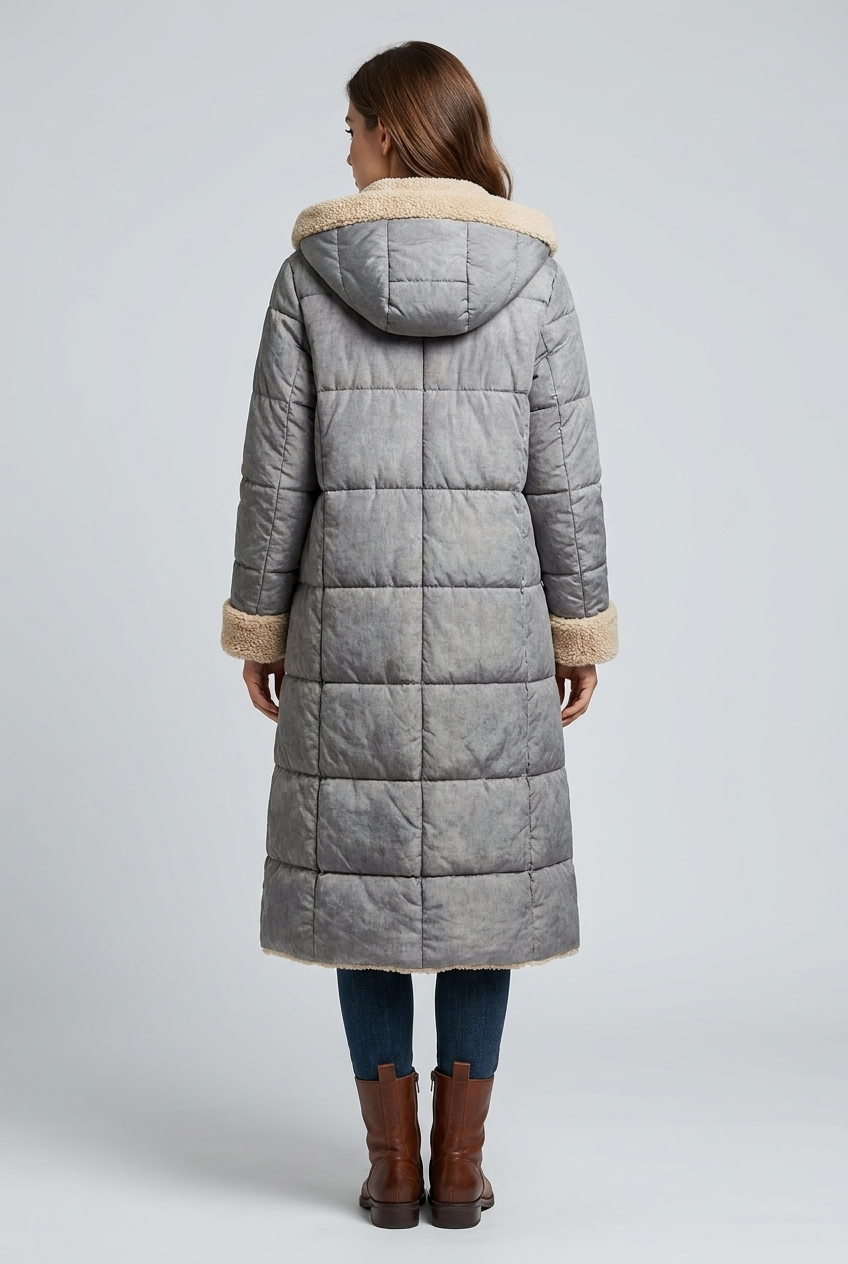 Harper | Dames Lange Winterjas Met Capuchon