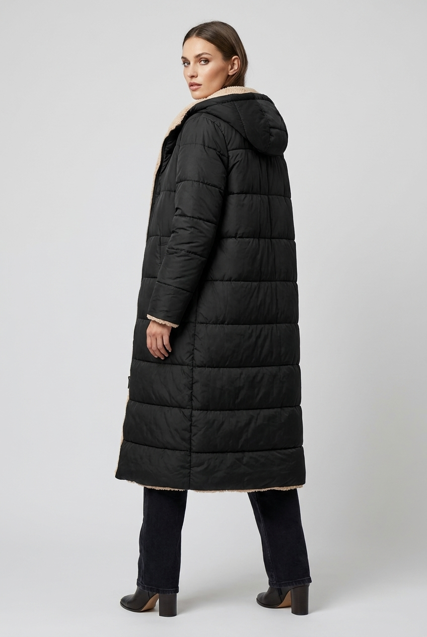 Harper | Dames Lange Winterjas Met Capuchon