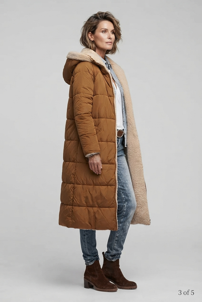 Harper | Dames Lange Winterjas Met Capuchon