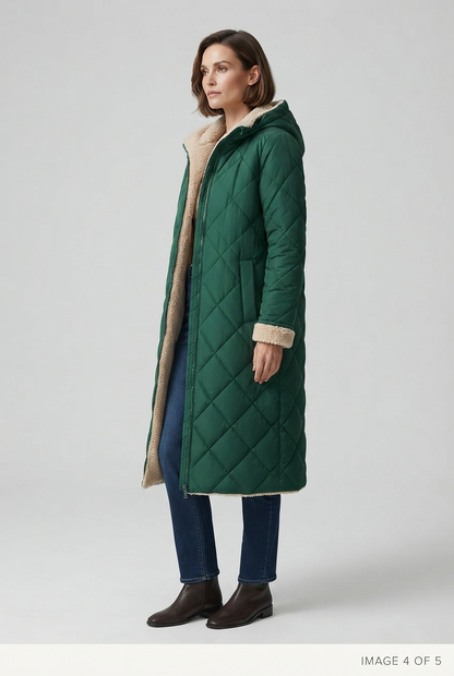 Harper | Dames Lange Winterjas Met Capuchon