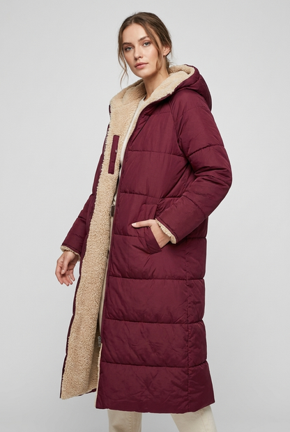 Harper | Dames Lange Winterjas Met Capuchon