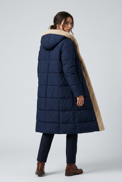 Harper | Dames Lange Winterjas Met Capuchon