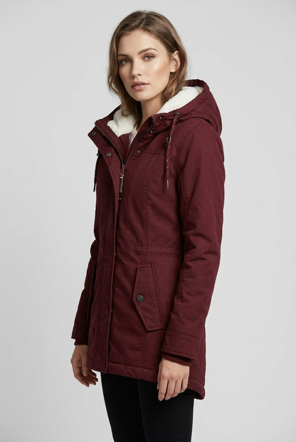 Emma | Dames Gevoerde Lange Winterjas Met Capuchon