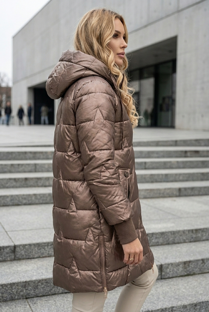 Olivia | Dames Lange Puffer Winterjas